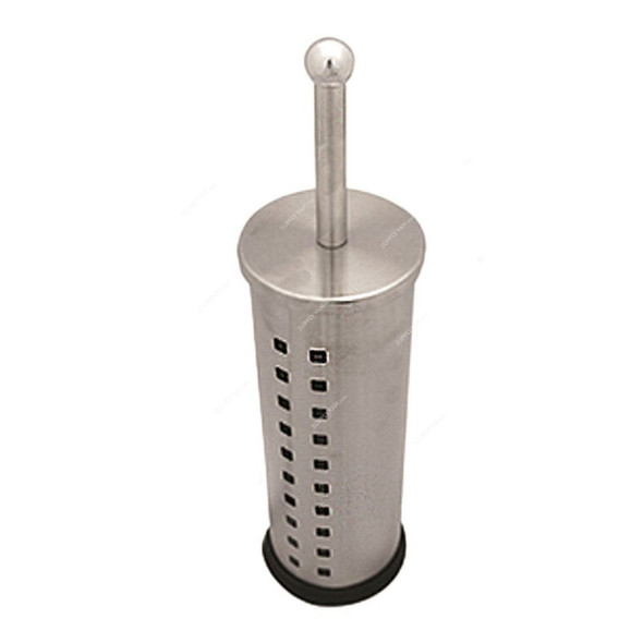 Toilet Brush With Holder, TB25, Stainless Steel, 50CM, Silver/Black