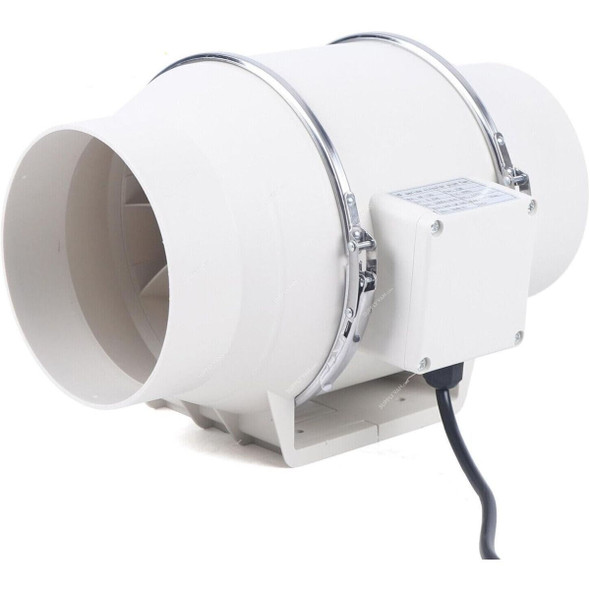 Cavil Incline Duct Exhaust Fan, C-ICF6-UTH, 150W, 6 Inch Dia, White