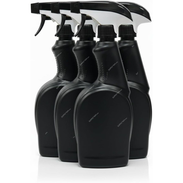Swish Super Heavy Duty Spray Bottle, Sb-hd-4pk, HDPE, 800ML, Black, 4 Pcs/Pack