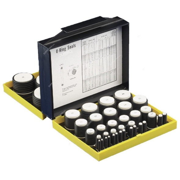 Parker Nitrile 70 Durometer O-Ring Kit, N0674-70, Black