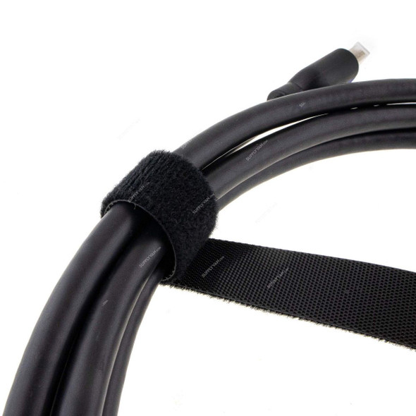 Velcro Cable Tie, 30MM Width x 5 Mtrs Length, Black