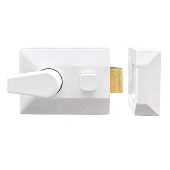 Dorfit Night Latch, DTNL089-WH, 6.7CM Width x 9.1CM Length, White