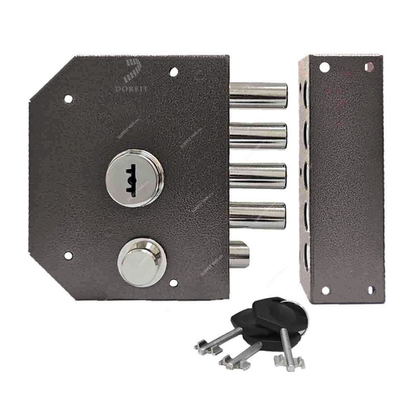 Dorfit Bullet Lock, DTJL4B, Iron, 166MM Length, Grey