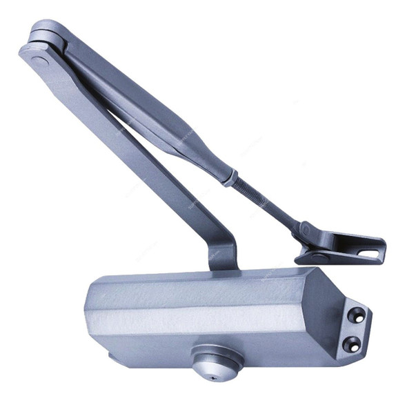 Dorfit Door Closer, DT071, Zinc, 800-1000MM Door Width, 40-65 Kg Weight Capacity, Silver