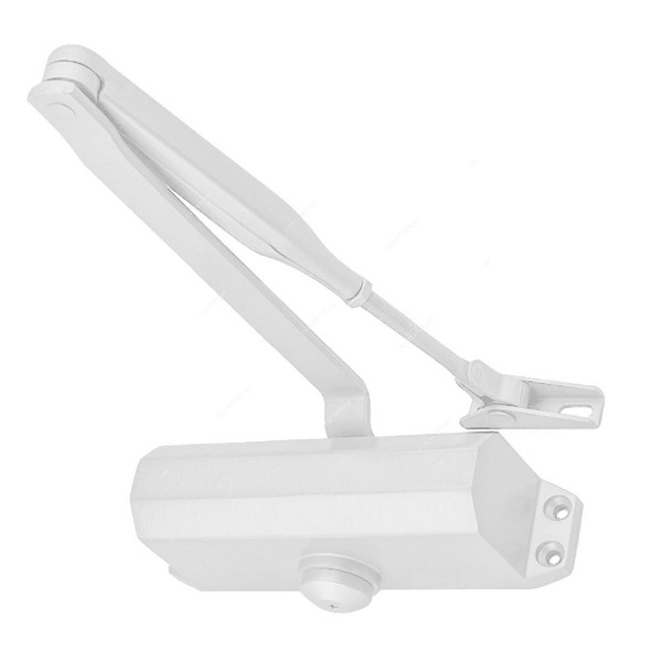 Dorfit Door Closer, DT071C-WH, Zinc, 800-1000MM Door Width, 40-65 Kg Weight Capacity, White