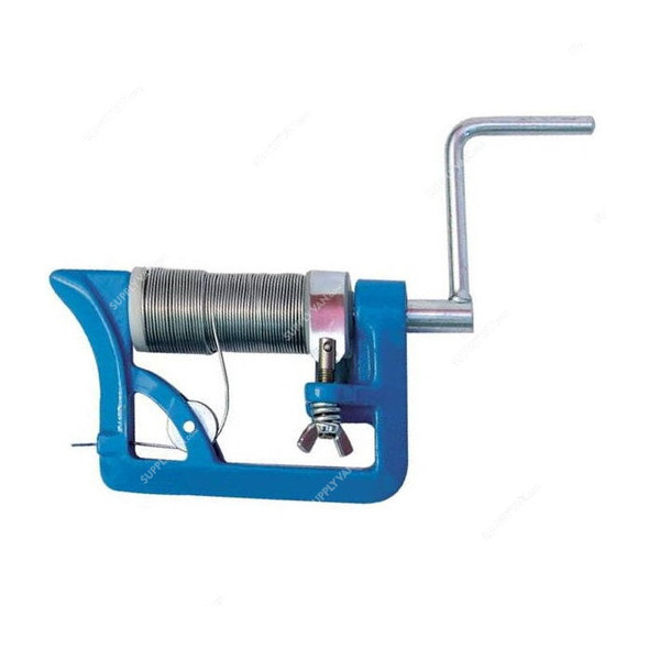 Fire Hose Binding Device With Wire Coiler and Bench Clamp