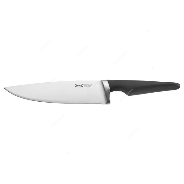 Kitchen Knife, Stainless Steel, 34CM Length, Black/Silver