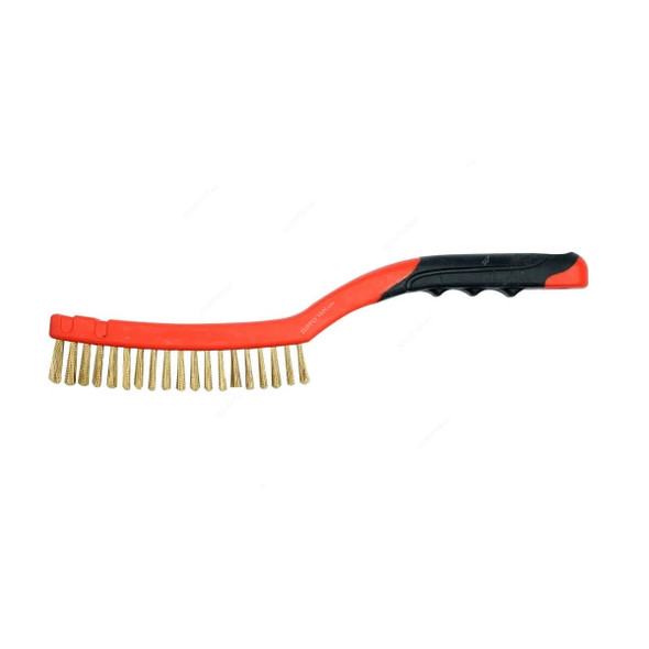 Yato Wire Brush, YT‑6341, Brass and Plastic, 19 Rows, 340MM Length