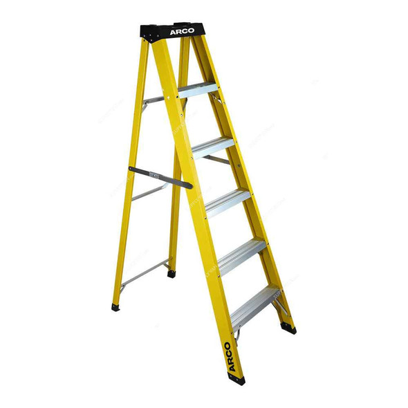 Arco Step Ladder, ARFT-5S, Fiberglass, 5 Steps, 150 Kg Weight Capacity