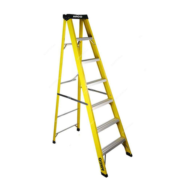 Arco Step Ladder, ARFT-6S, Fiberglass, 6 Steps, 150 Kg Weight Capacity