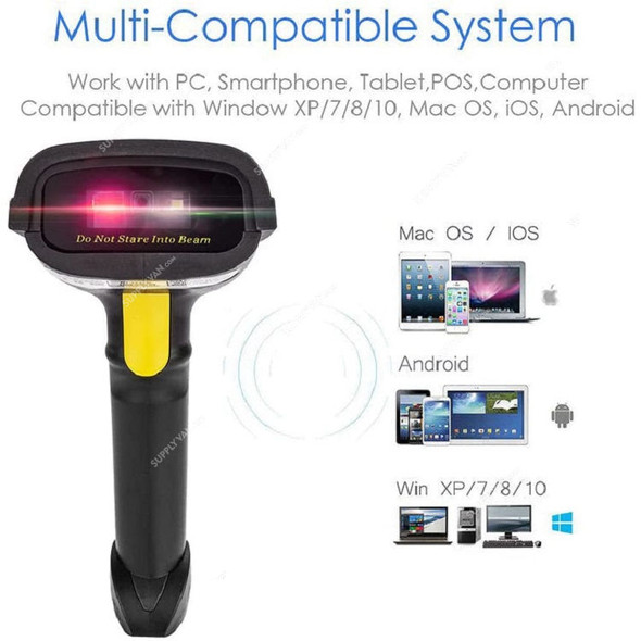 Netum 2D Wireless Barcode Scanner, NT-1228BL, 2.4 GHz, 2000 mAh, 100 Mtrs Bluetooth Range