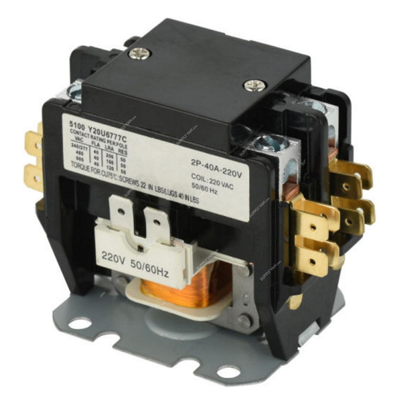 Magnetic Contactor, 220VAC, 2 Pole, 30A