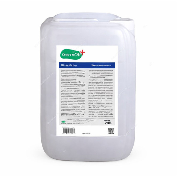 Germoff Rinse Aid Dishwashing , GK22, Liquid, 20 Ltrs