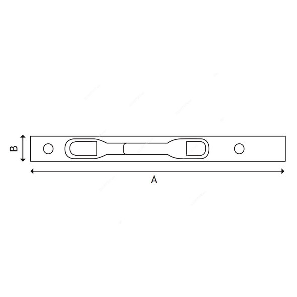 Dorfit Lever Action Flush Bolt, DTDB008-300-SN, Stainless Steel, 19MM Width x 300MM Length, Satin Nickel Finish