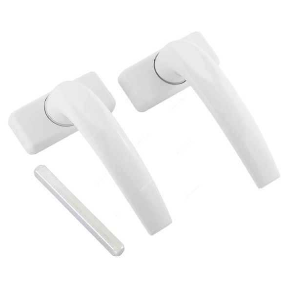 Dorfit Powder Coated Door Handle, DTADH224-WH, Aluminium, White
