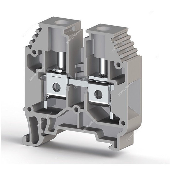 Klemsan Feed Through Terminal Connector, 304160, AVK16, 600V, 85A, 16 SQ.MM, Grey