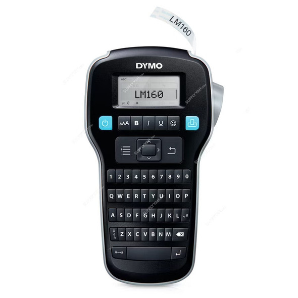 Dymo Portable Label Printer, 2175086, LabelManager 160, 18MM, Tape Width, 180 DPI, Black