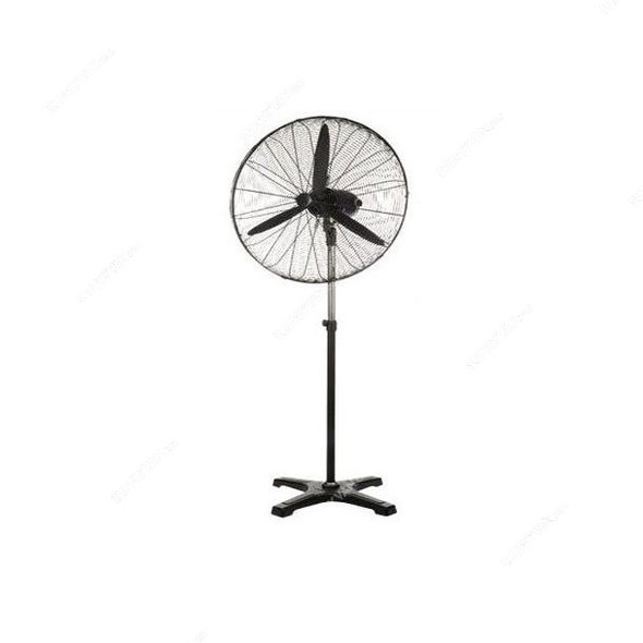 Cavil Industrial Pedestal Fan, CSF-75, 350W, 1800 RPM, IP20, 30 Inch, Black