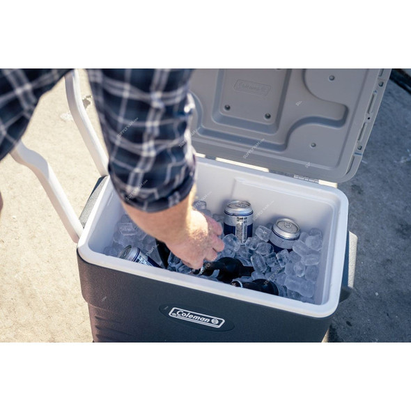 Coleman Wheeled Hard Cooler Box, 2201099, Daintree, 38 Ltrs Capacity, Grey