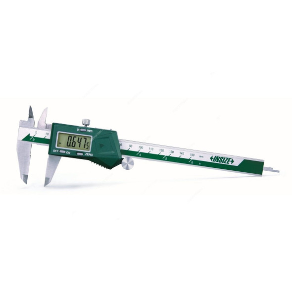 Insize Digital Caliper, ISZ-1108-150, 0-150MM, Green