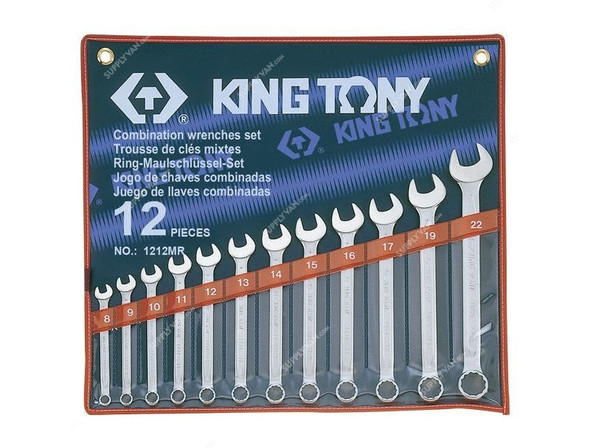 Kingtony Combination Wrench Set, 1212MR, 12 Pcs/Set