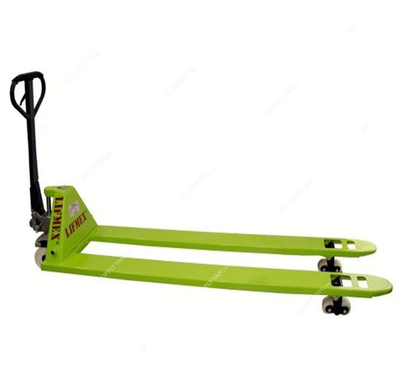 Lifmex Long Fork Pallet Truck, LPTL2, 685MM Fork Width x 2000MM Fork Length, 2000 Kg Weight Capacity