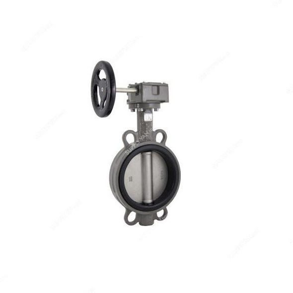 Kistenmacher Lever Wafer Type Butterfly Valve, EGK-BV-DN125-WCB-ML, 5 Inch, CS, 16bar