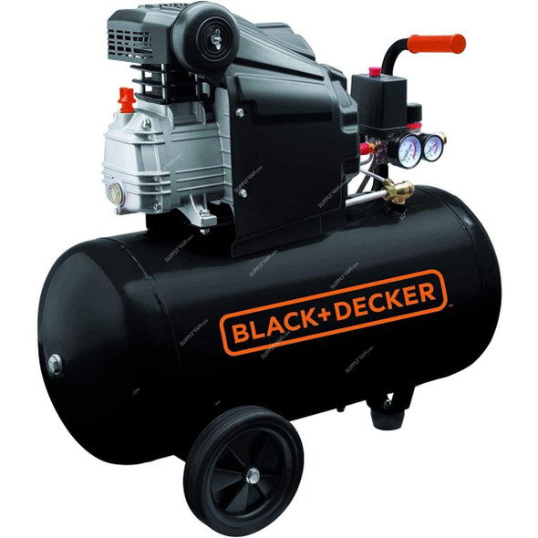 Black and Decker Air Compressor, BD205/50, 8 Bar, 1500W, 50 Ltrs Tank Capacity