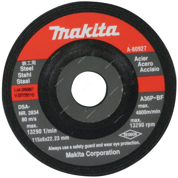 Makita Grinding Wheel, A-80656, WA36N, 125mm