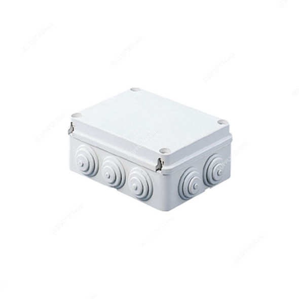 Gewiss Junction Box, GW44004, IP55, 100x100x50MM, Light Grey