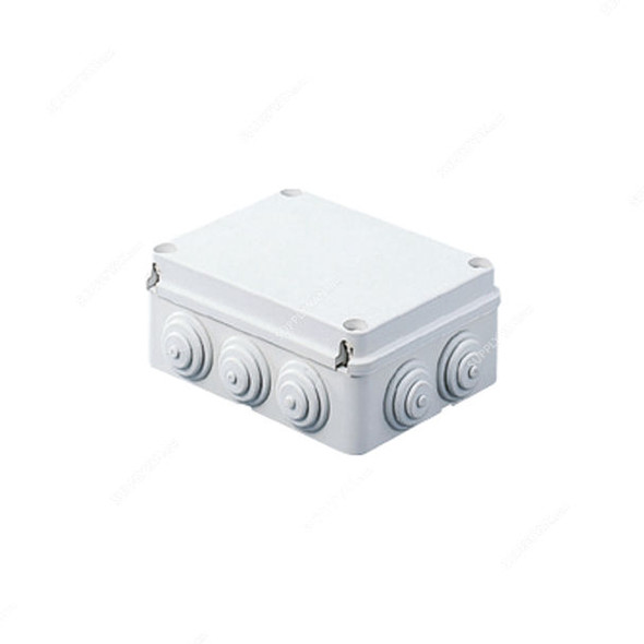 Gewiss Junction Box, GW44005, IP55, 120x80x50MM, Light Grey