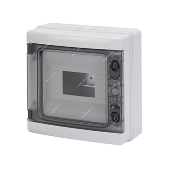 Gewiss Surface Mounted Enclosure, GW40102, IP65, 215x210x100mm, Light Grey