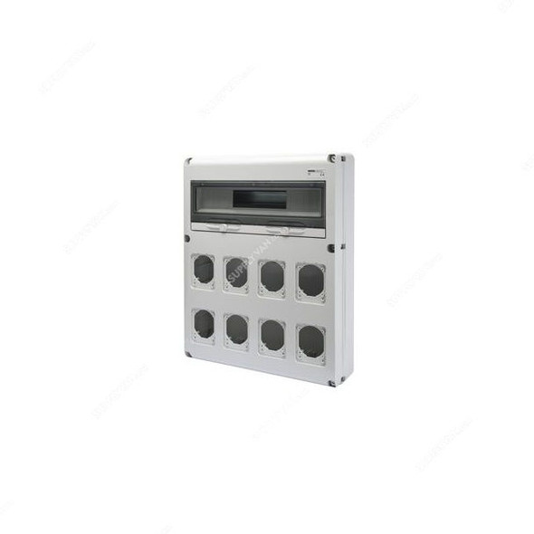 Gewiss Distribution Board, GW68013N, IP65, c/w 8 Flanges, 20 Modules