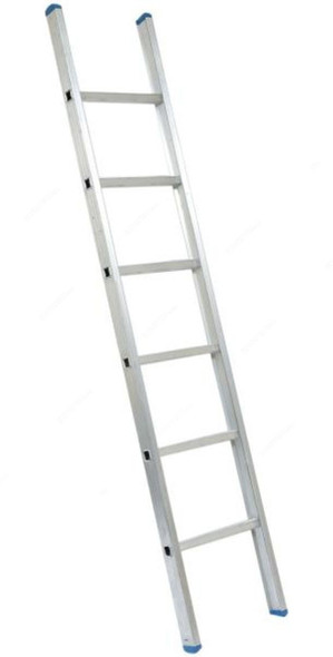 Dorfit Straight Ladder, Aluminium, 1 Side, 6 Steps, 2.1 Mtrs
