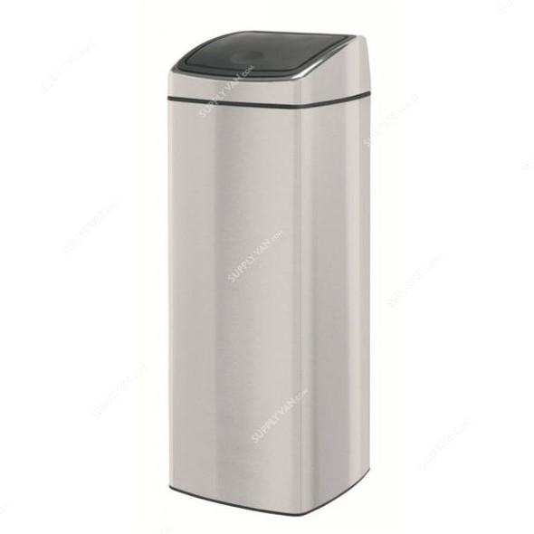 Brabantia Touch Bin, 384929, 25 Litres, Rectangle, Fpp, Matt Steel