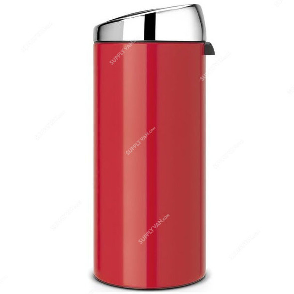 Brabantia Touch Bin, 483844, 30 Litres, Passion Red