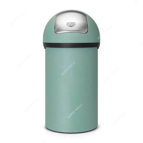 Brabantia Push Bin, 402661, 60 Litres, Mineral Mint