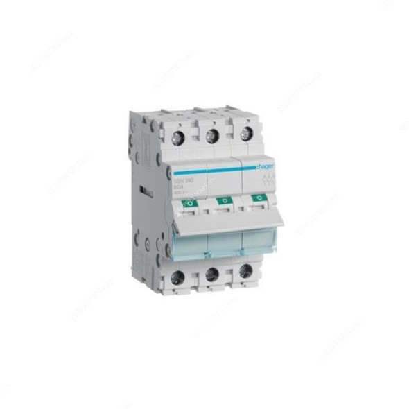 Hager Switch Disconnector, SBN390, 3P, 100A