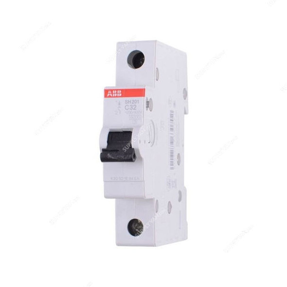 Abb Miniature Circuit Breaker, SH201-C32, 1P, Curve C, 32A