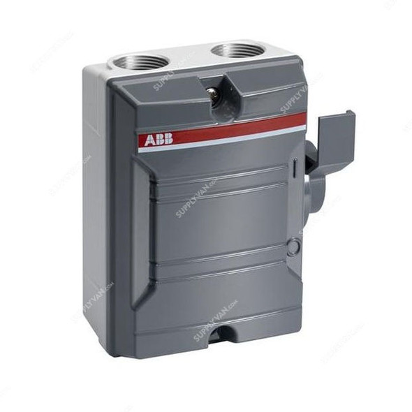 Abb Enclosed Switch Disconnector, KSE425TPSN, 4P, 25A