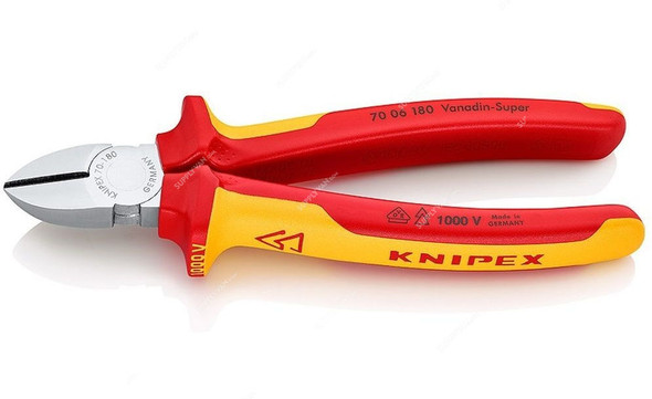 Knipex Diagonal Cutter, 7006180, 180MM