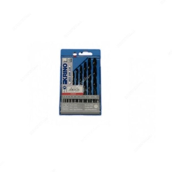 Krino HSS Twist Drill Bit Set, 01016201, 10PCS