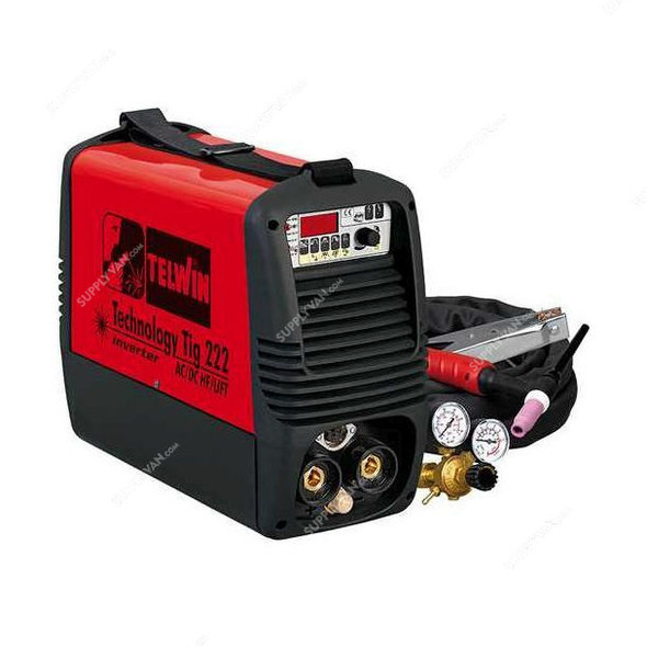 Telwin Technology Tig 222 AC/DC-HF/LIFT MMA/TIG Welding Machine, 852054, 1 Phase, IP23, 230V Telwin Technology Tig 222 AC/DC-HF/LIFT MMA/TIG Welding Machine, 852054, 1 Phase, IP23, 230V