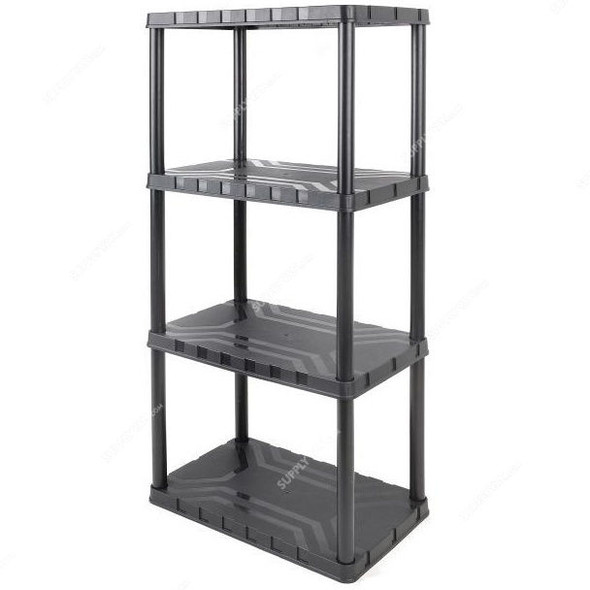 Tactix 4 Tier Plastic Shelf, 320400