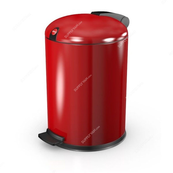 Hailo Pedal Cosmetic Bin, Hlo-0704-059, Design S, 4 Litres, Red