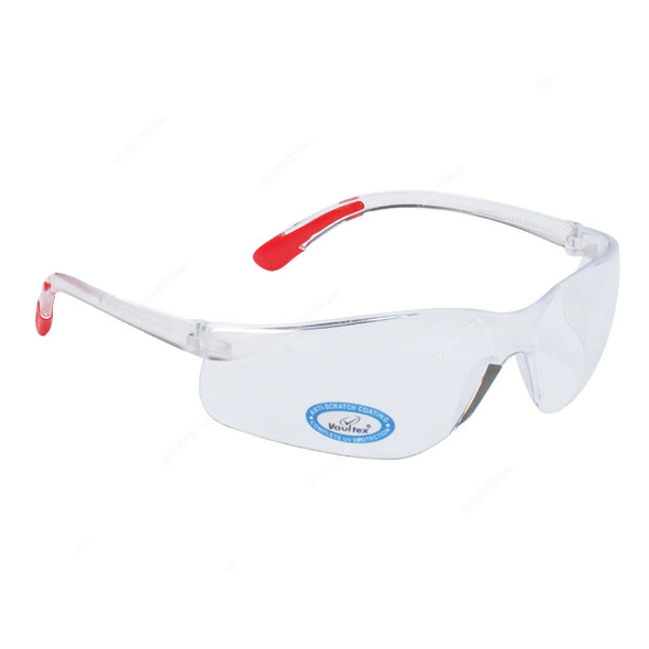 Vaultex Safety Spectacles, V91, Clear, PK10