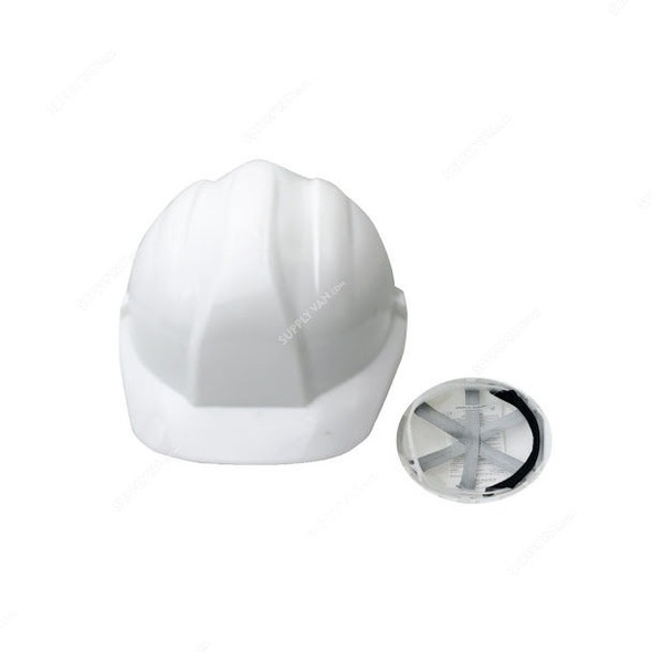 Vaultex Safety Helmet With Pinlock Textile Suspension, VHT, White