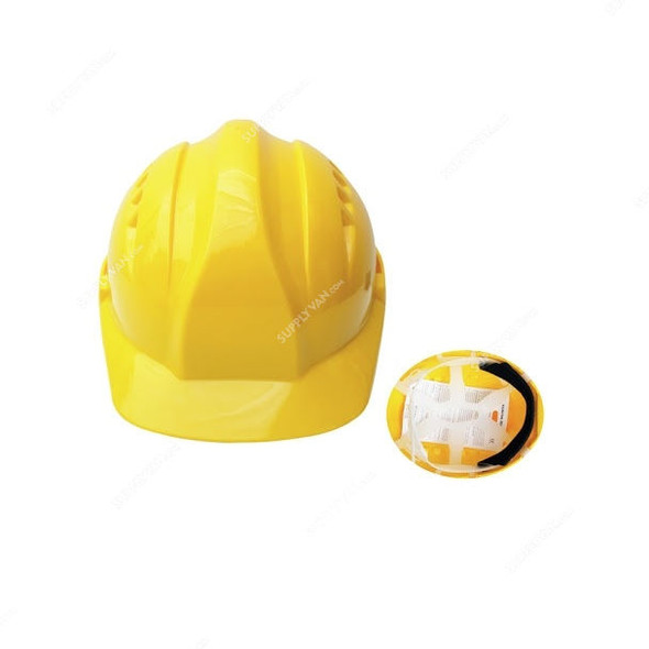 Vaultex Safety Helmet With Pinlock Textile Suspension, VHT, Yellow