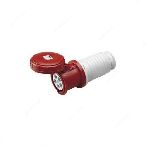 Gewiss Straight Connector, GW62061, IP67, 125A, 3P+N+E, Red