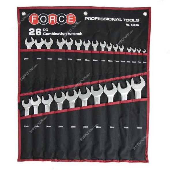 Force Combination Wrench Set, 5261C, 26 Pcs/Set